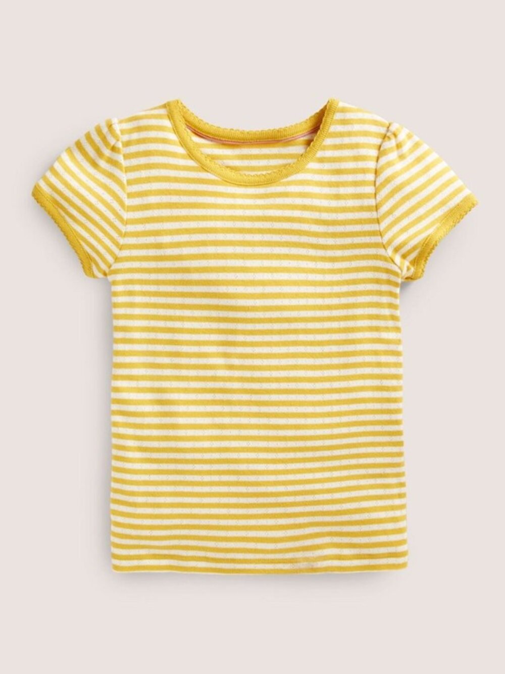 Short Sleeve Pointelle Top